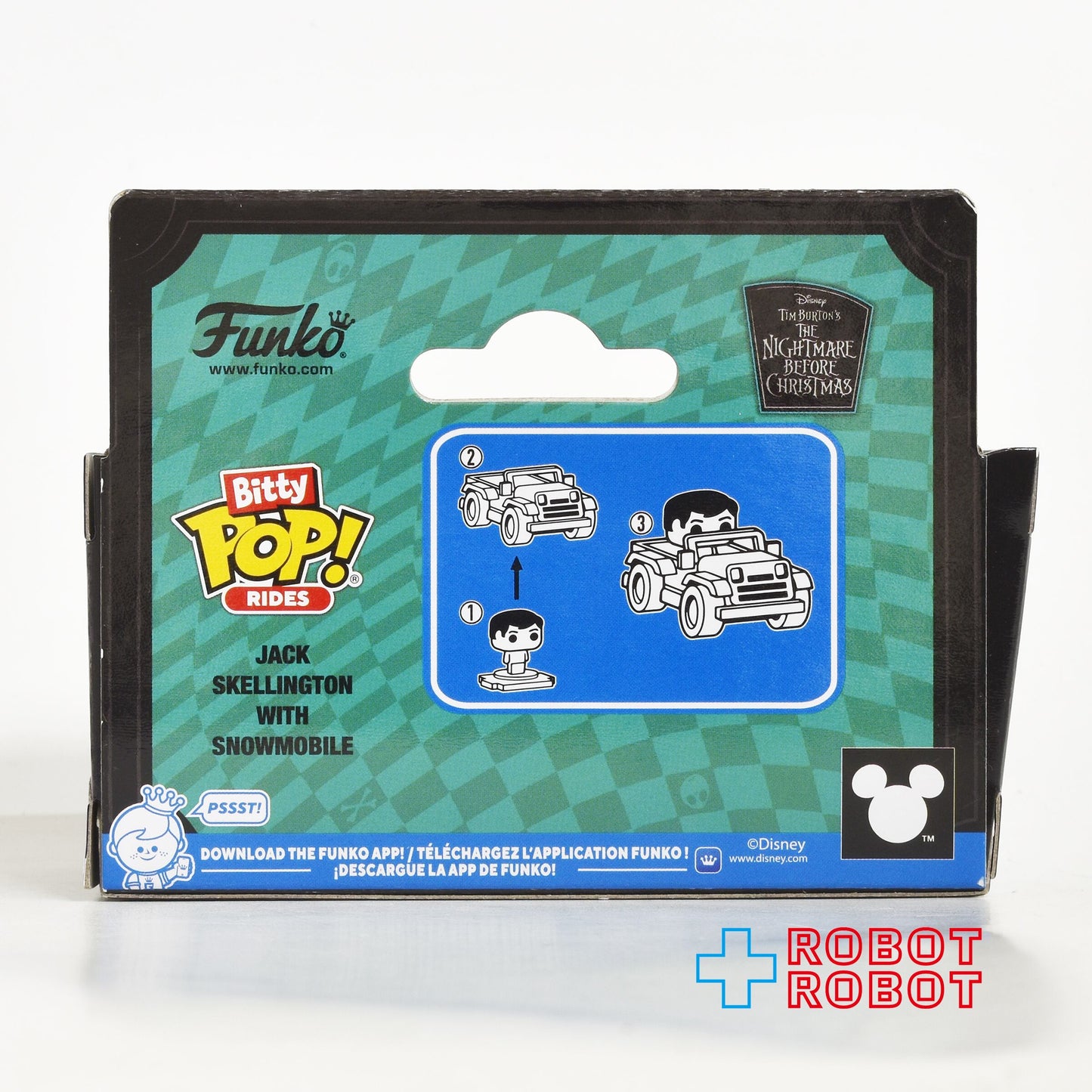 ファンコ  ビティ POP! ライド ナイトメアー・ビフォア・クリスマス ジャックスケリントン w/ スノーモービル ミニフィギュア 箱入