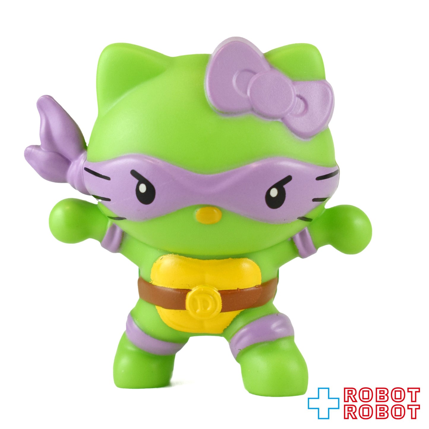 マクドナルド ハローキティ&amp;フレンズ × タートルズ ハローキティ × ドナテロ フィギュア ハッピーミールトイ 2025 アメリカ限定 日本未発売