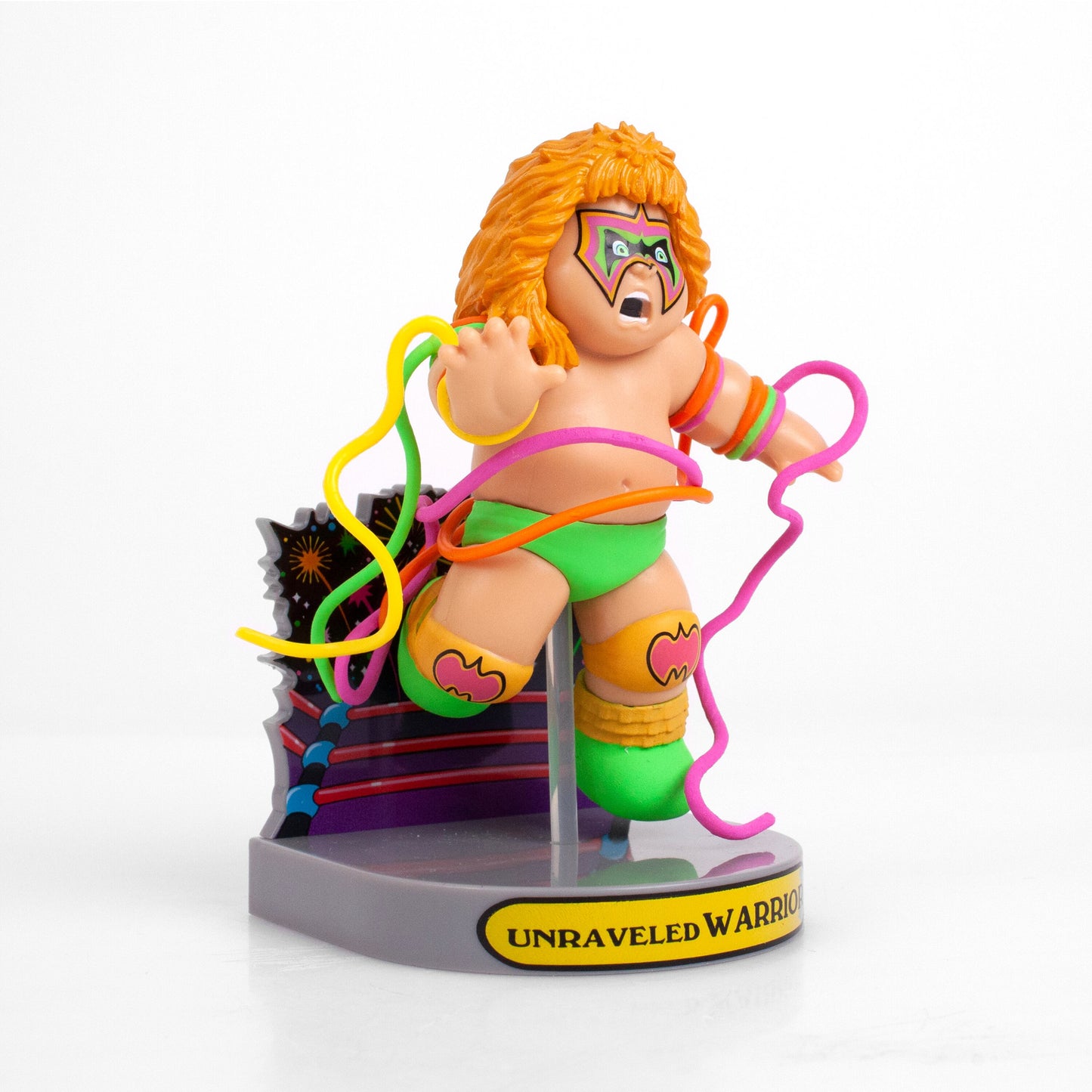 GPK×WWE ガーベッジペイルキッズ アンラヴェルド・ウォーリアー ビニールフィギュア (ロイヤルサブジェクト社) 未開封 ※難あり