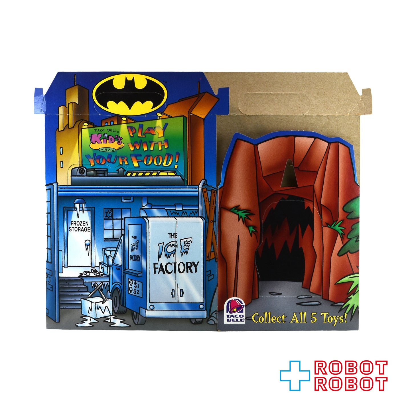 タコベル キッズミール空箱 アニメイテッド バットマン "ザ・アイスファクトリー＆ポイズン・アイビー"