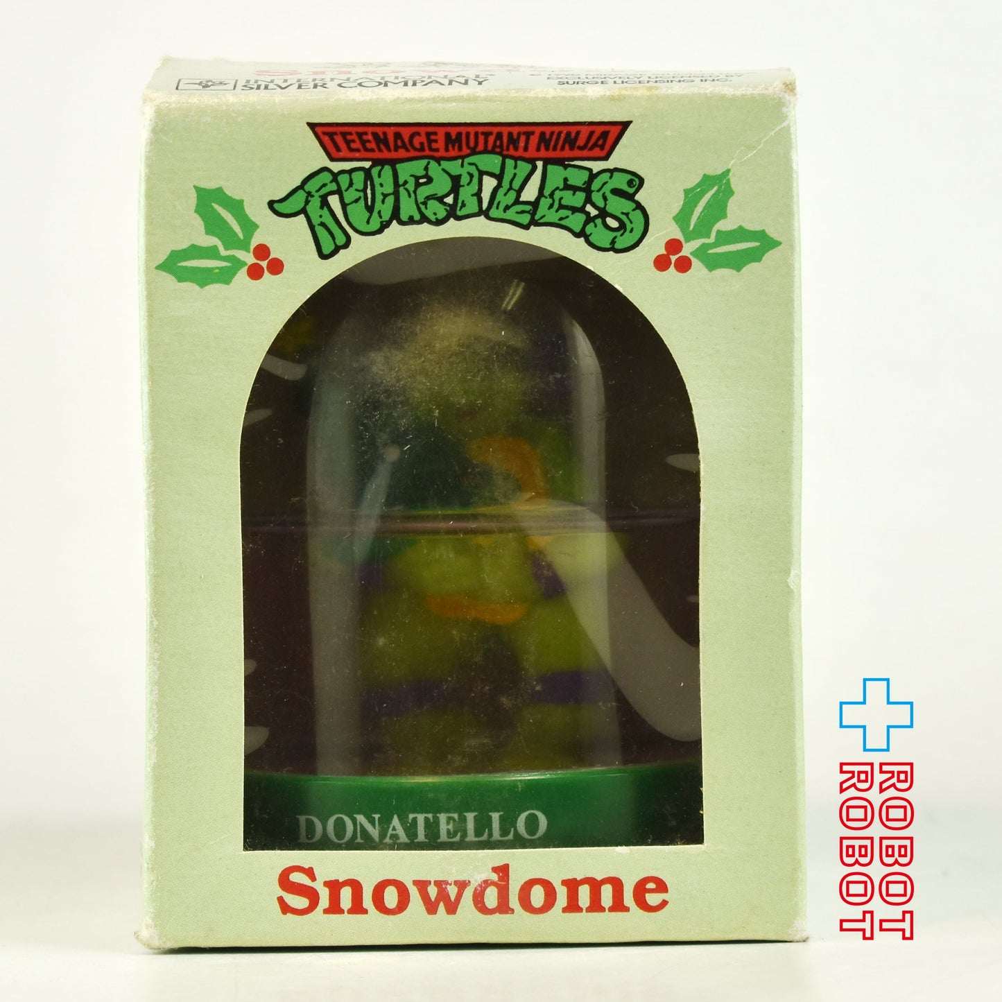 TMNT ティーンエイジ・ミュータント・ニンジャ・タートルズ ドナテロ クリスマス スノードーム 1990 開封箱付き