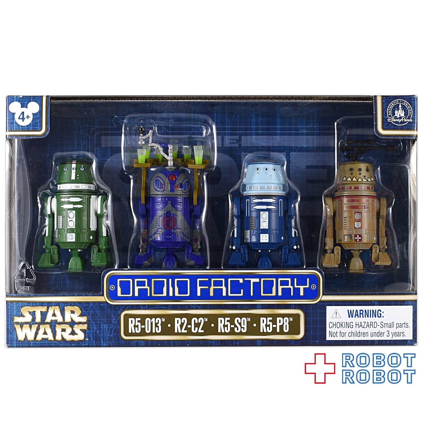スター・ウォーズ ドロイドファクトリー フィギュアセット R5-013 / R2-C2 / R5-S9 / R5-P8 クローン・ウォーズ