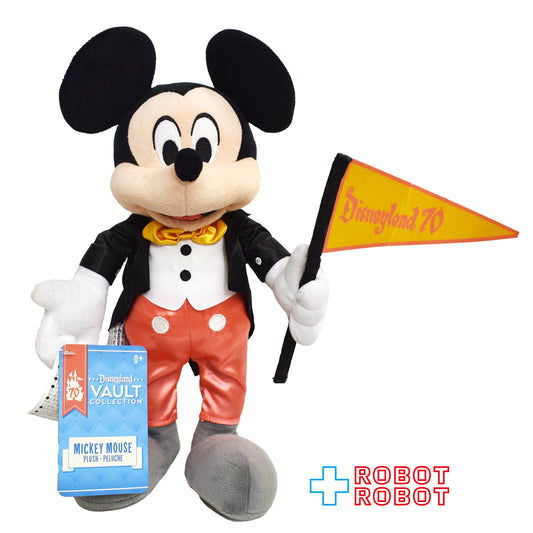 カルフォルニアディズニーランド 70周年記念 ボルト・コレクションミッキーマウス ぬいぐるみ人形 紙タグ付き