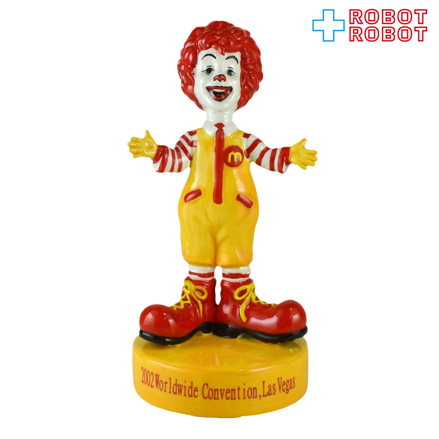 マクドナルド 陶器製 ロナルド フィギュア 2002 ワールドワイドコンベンション限定 白箱入