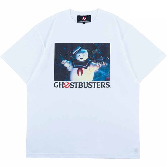 メディコム・トイ MLE ゴーストバスターズ ステイパフ マシュマロマン ホワイト Tシャツ Mサイズ 紙タグ付き