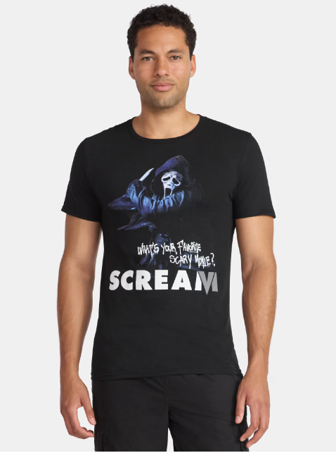スクリーム ゴーストフェイス グラフィック Tシャツ