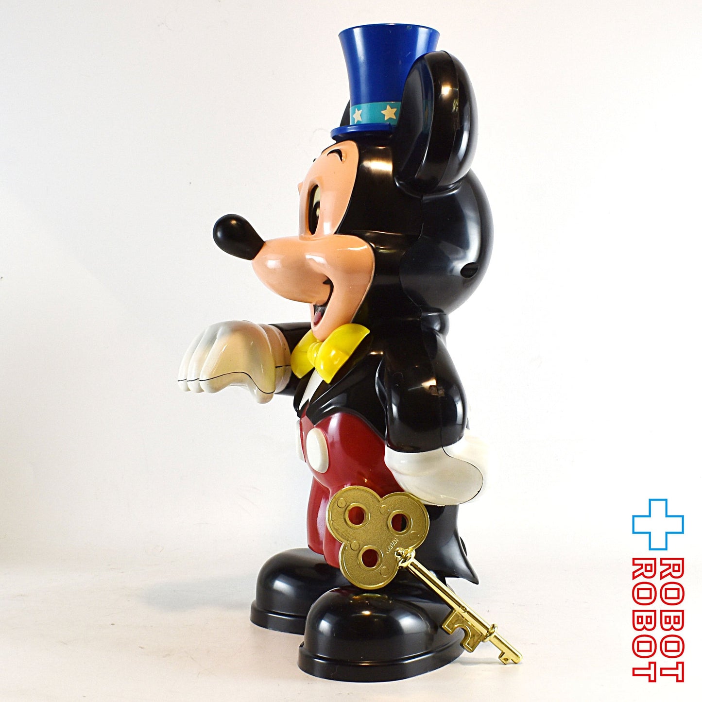 トミー ディズニー ミッキーマウス マジシャン 鍵付 プラスチック貯金箱フィギュア