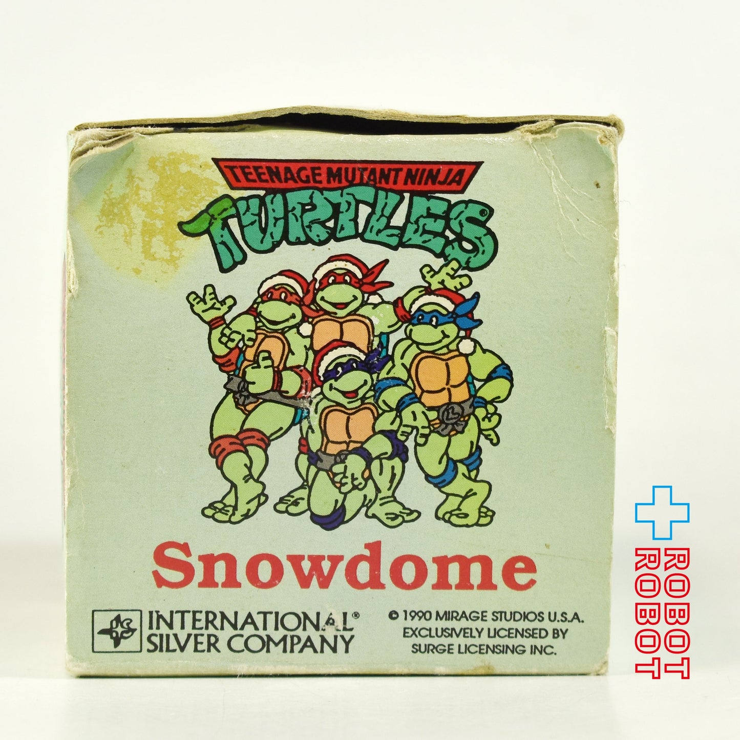 TMNT ティーンエイジ・ミュータント・ニンジャ・タートルズ ドナテロ クリスマス スノードーム 1990 開封箱付き