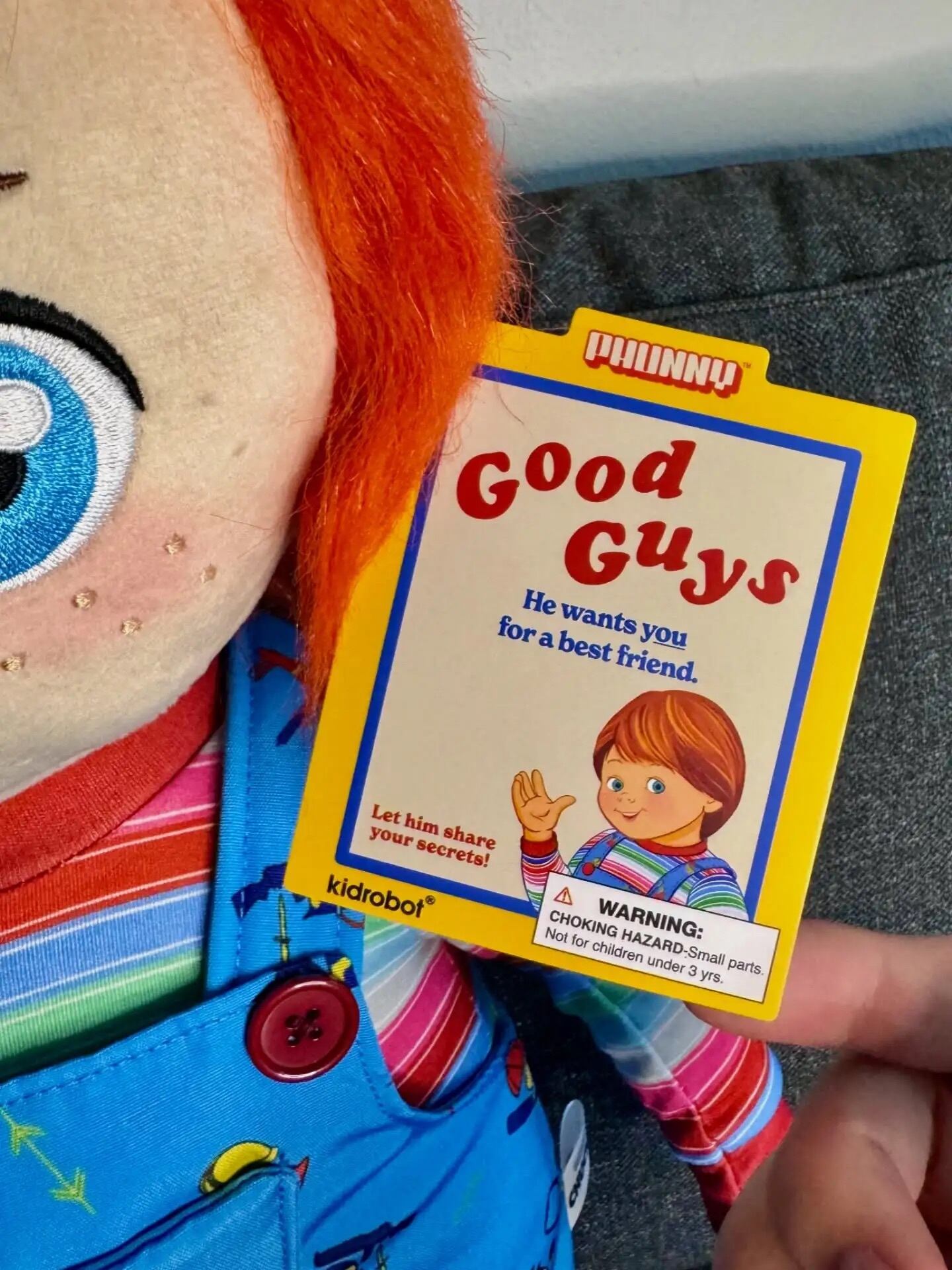 キッドロボット チャイルド・プレイ2 グッドガイ チャッキー 2フィート プレミアム ぬいぐるみ人形 紙タグ付 - ROBOTROBOT