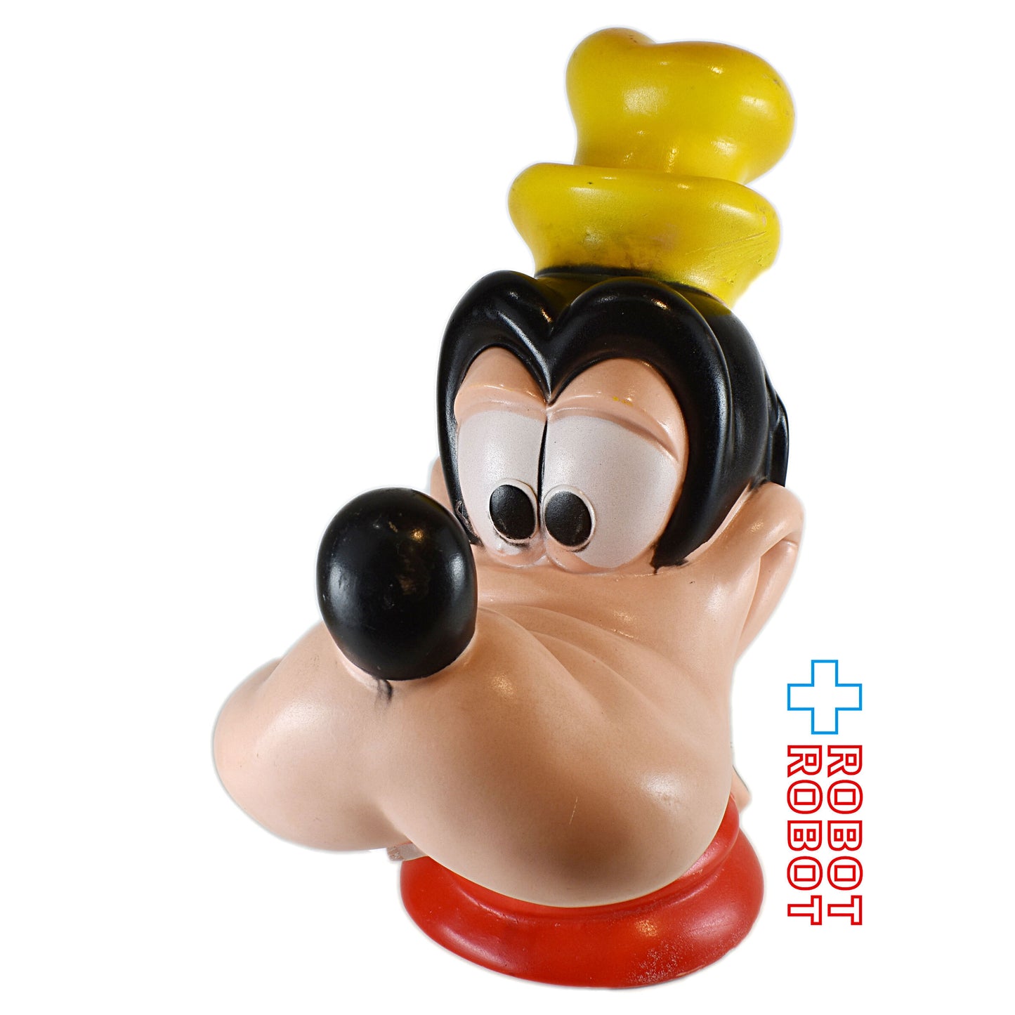プレイパル ディズニー グーフィー ヘッド ソフビ貯金箱 底蓋欠