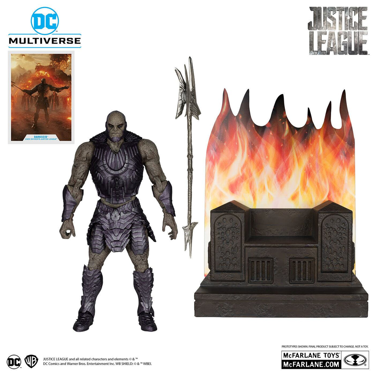 マクファーレン・トイズ DCマルチバース ジャスティス・リーグ ザック・スナイダーカット ダークサイド (玉座付き) 7インチ アクションフィギュア 未開封