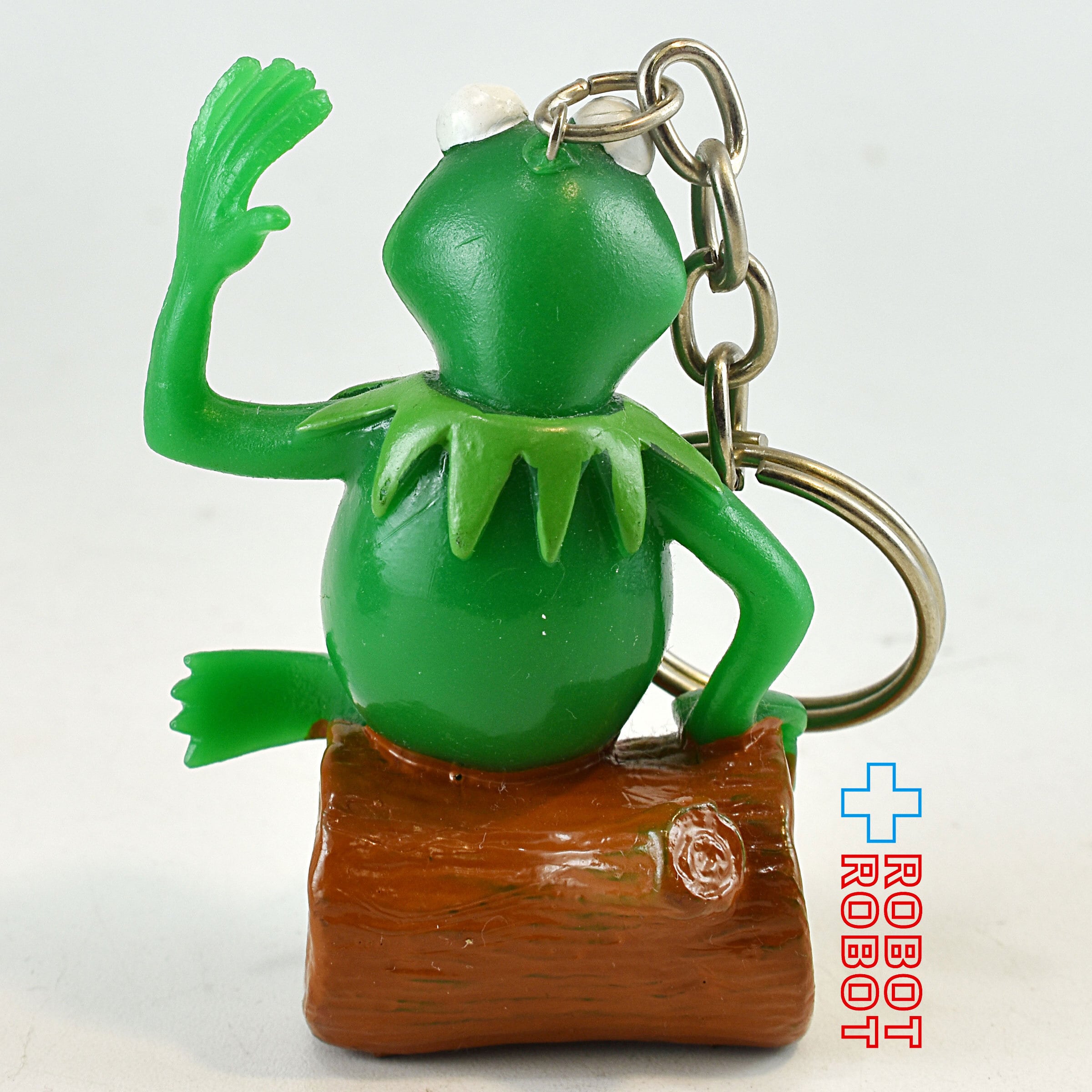 希少！未開封 限定品 マペッツ カーミット ボーイスカウト フィギュア マペッツ カーミット 丸太座り PVCフィギュア キーチェーン コミック