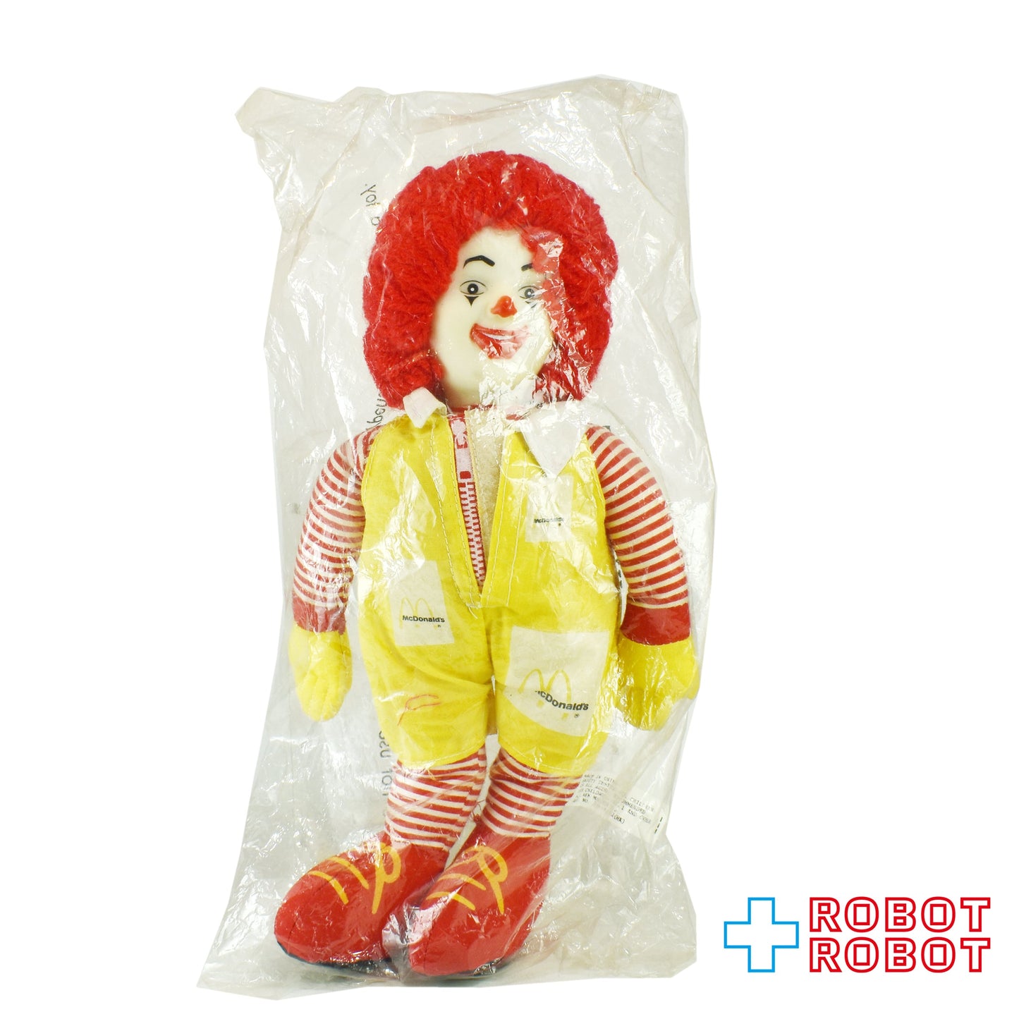 マクドナルド ロナルド 角マユ 30センチ ぬいぐるみ人形 1984 袋入