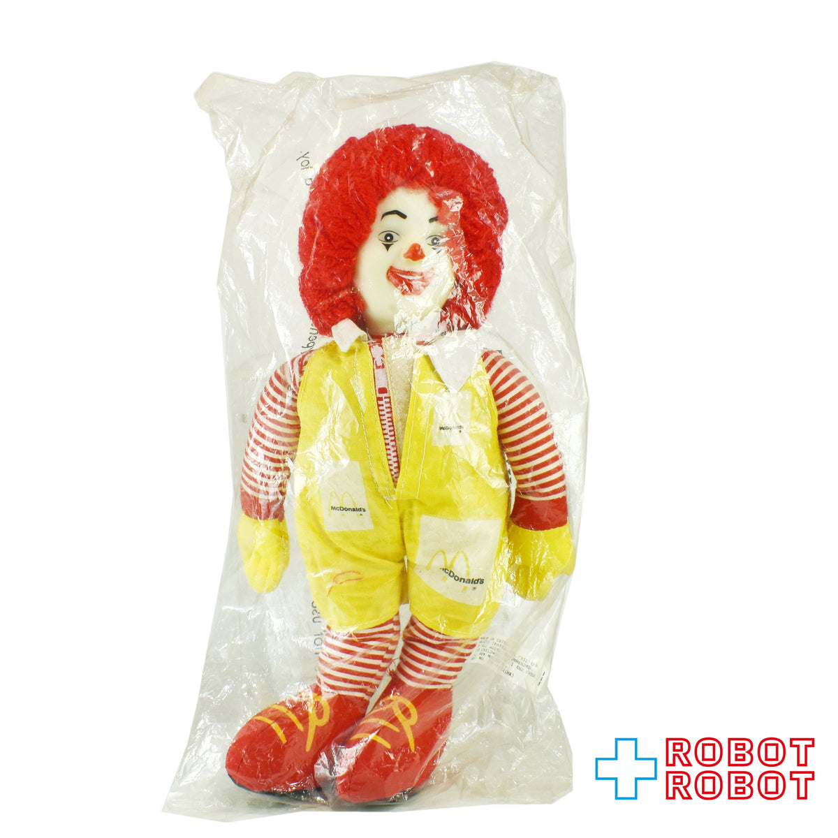マクドナルド ロナルド 角マユ 30センチ ぬいぐるみ人形 1984 袋入 