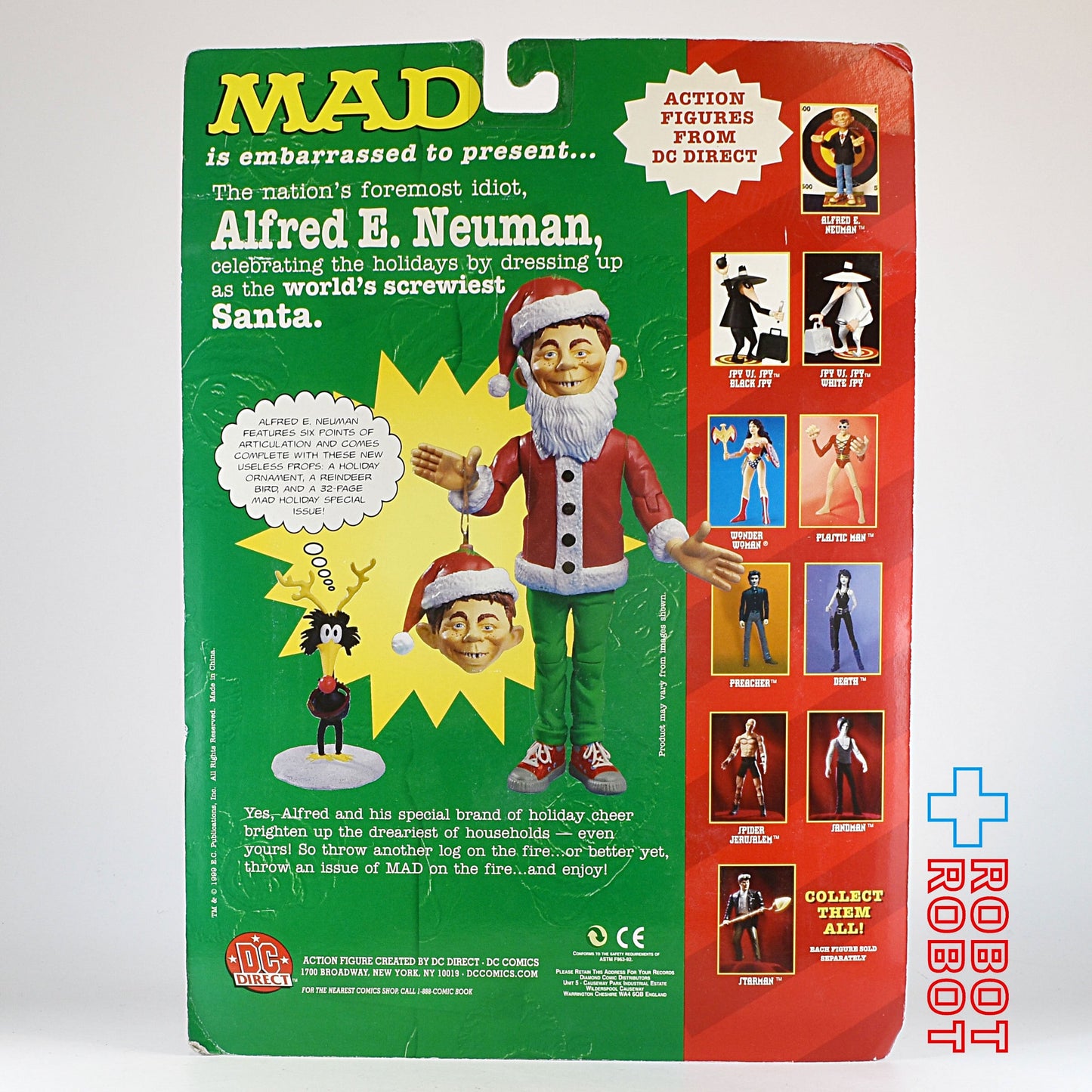 マッドマガジン アルフレッド E ノイマン ハッピーホリデイ サンタ アクションフィギュア