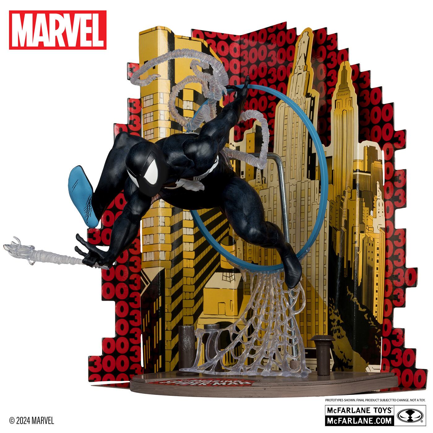 マクファーレン・トイズ マーベル シーン・フィギュア #005 スパイダーマン (シンビオートスーツ) 1/6 スタチューフィギュア 未開封
