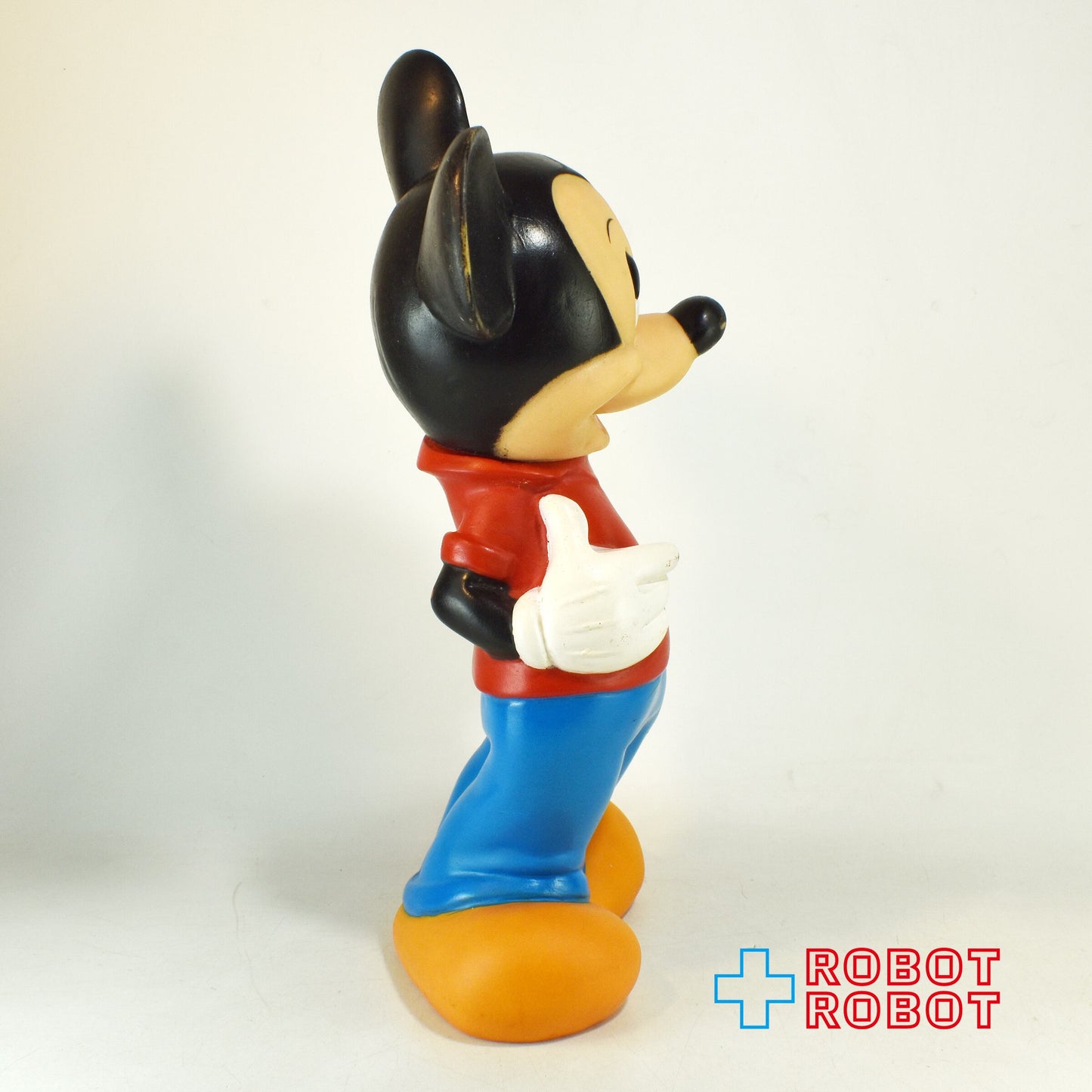ミッキーマウス ソフビ貯金箱 30cm 赤シャツ 青ズボン