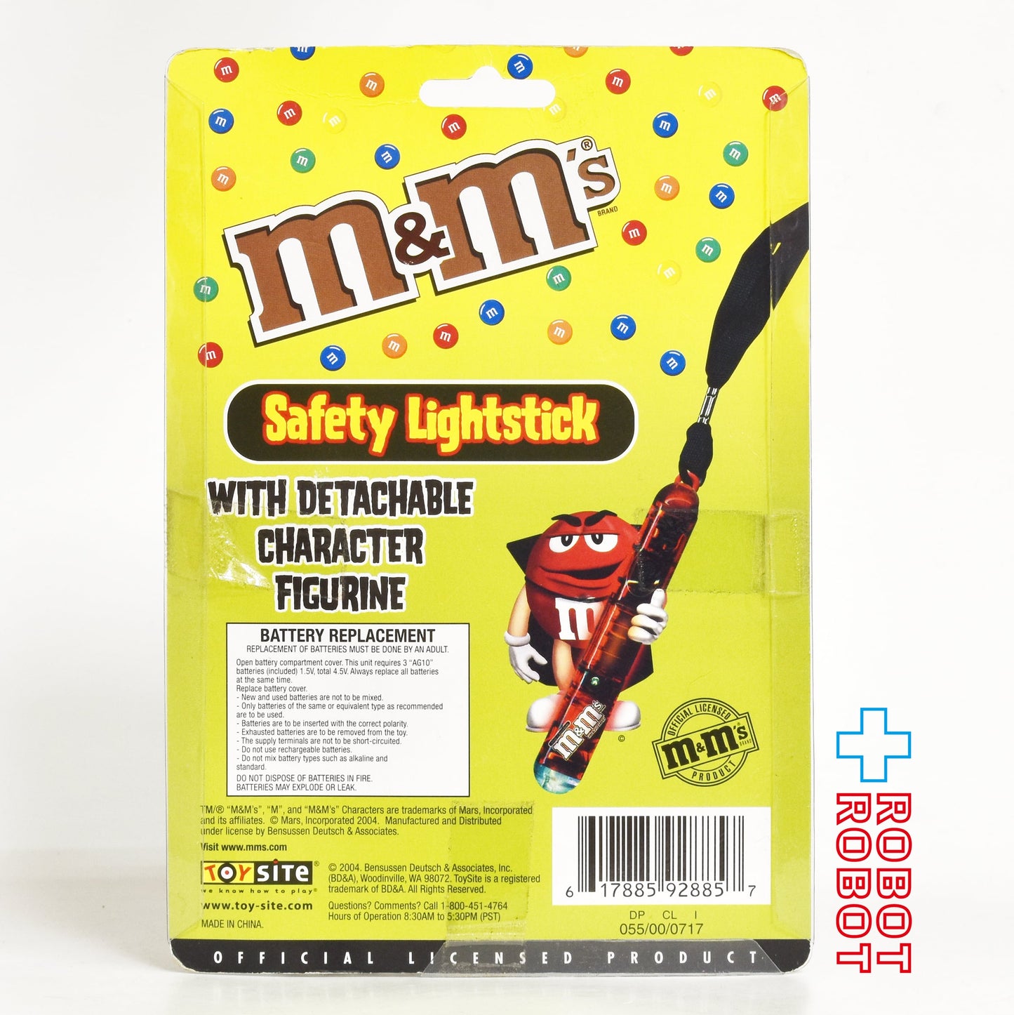 M&M's レッド セーフティー ライトスティック 台紙付