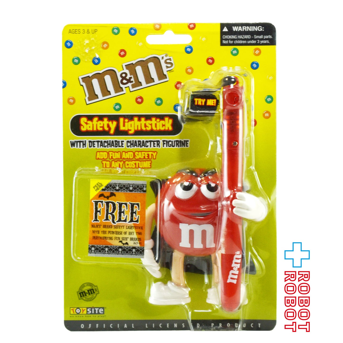 M&M's レッド セーフティー ライトスティック 台紙付