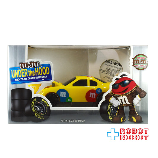 M&M's ディスペンサー アンダー・ザ・フード 黄色いレーシングカー エムアンドエムズ 箱付