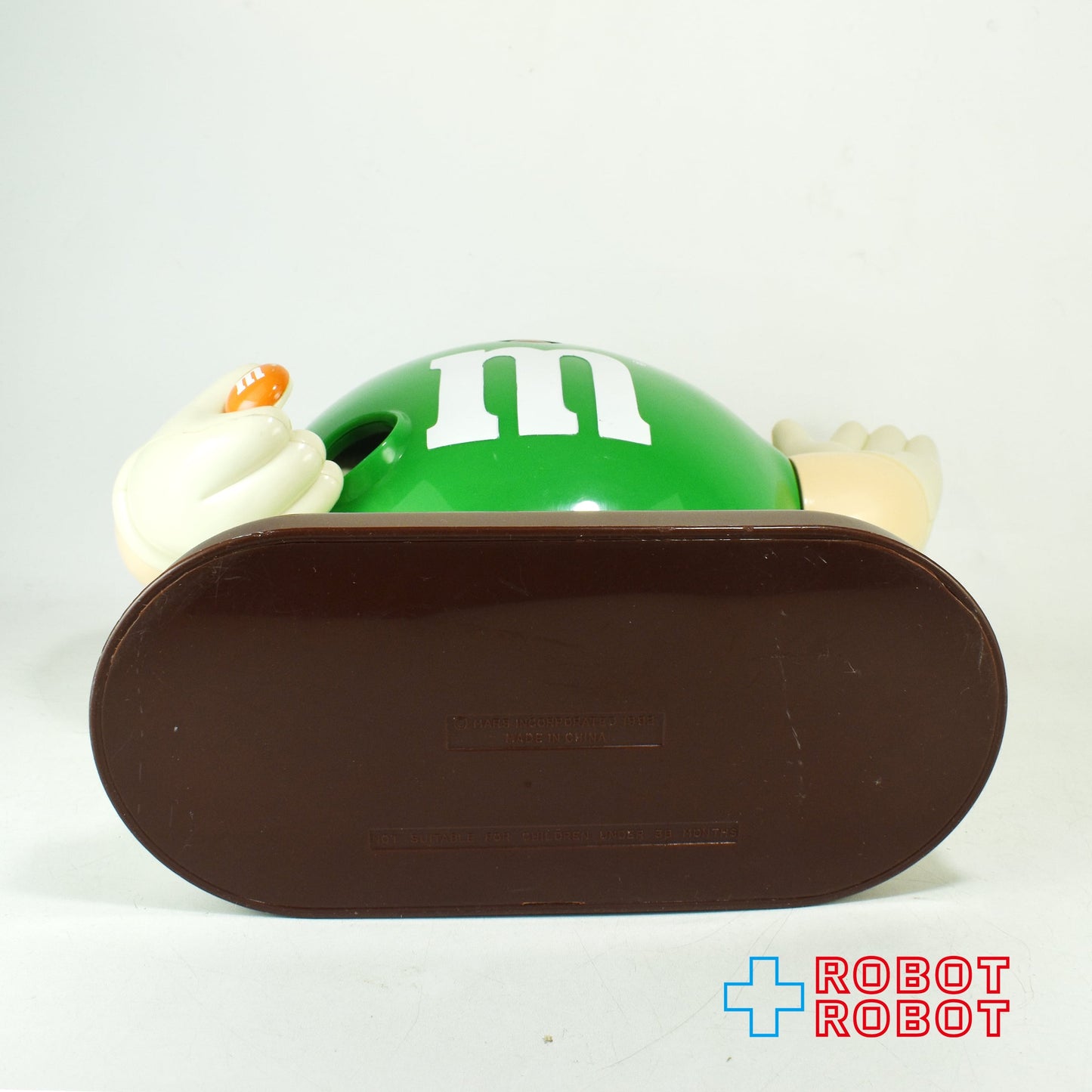 M&M's ディスペンサー グリーン オレンジチョコ持ち エムアンドエムズ