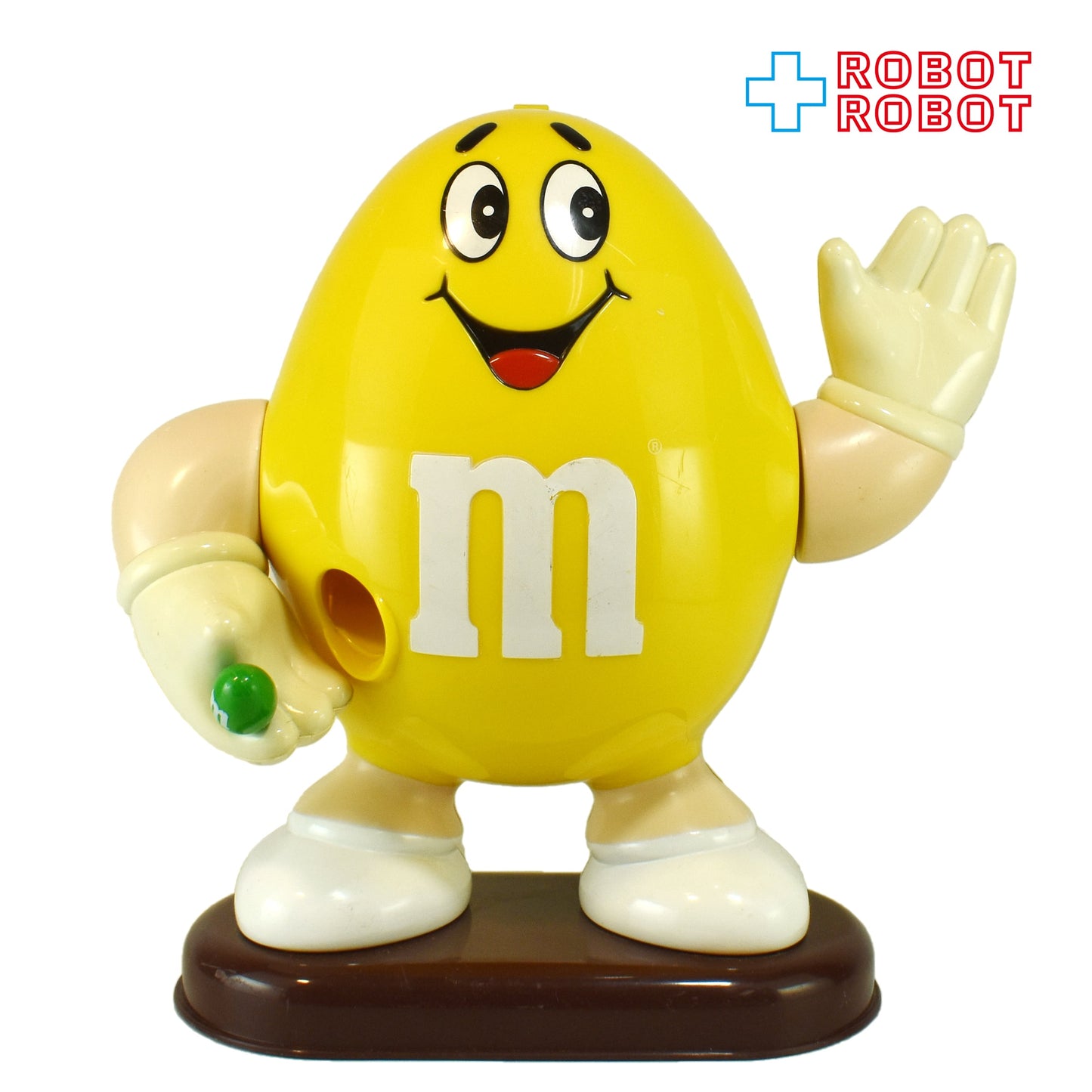 M&M's ディスペンサー イエロー グリーンチョコ持ち エムアンドエムズ
