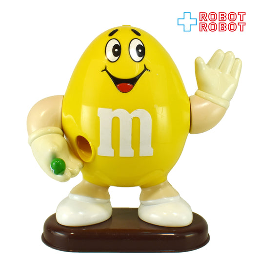 M&M's ディスペンサー イエロー グリーンチョコ持ち エムアンドエムズ