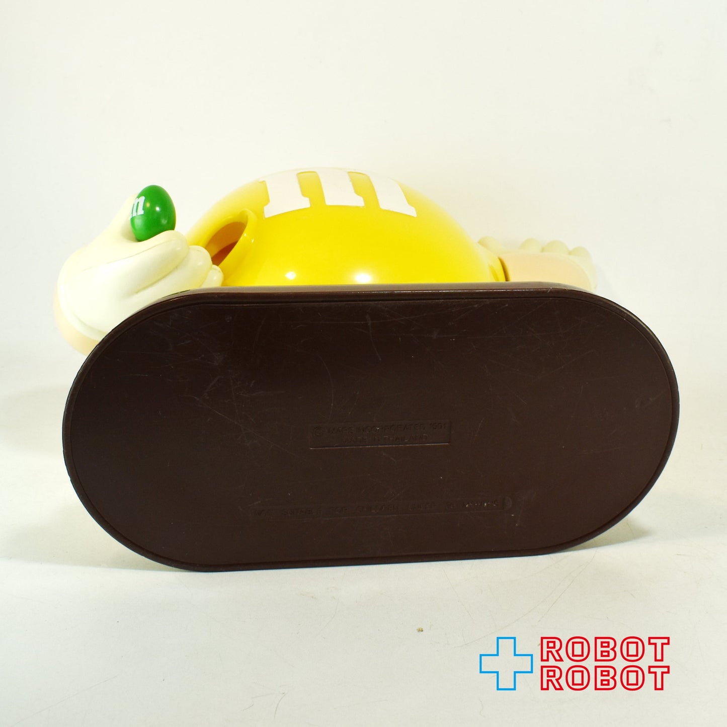 M&M's ディスペンサー イエロー グリーンチョコ持ち エムアンドエムズ