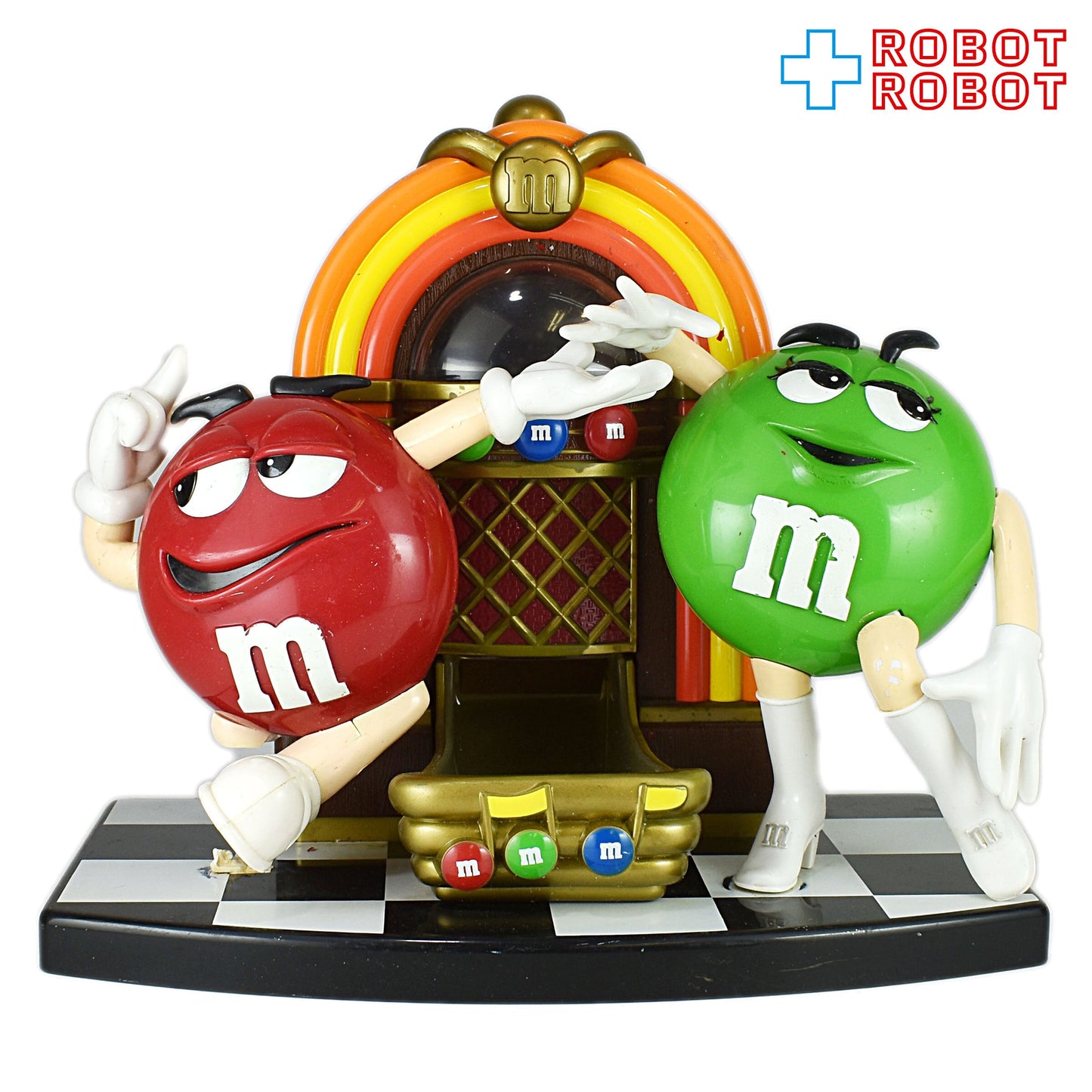 M&M's ディスペンサー ジュークボックス ロックンロールカフェ エムアンドエムズ ゴールドver ※難有り