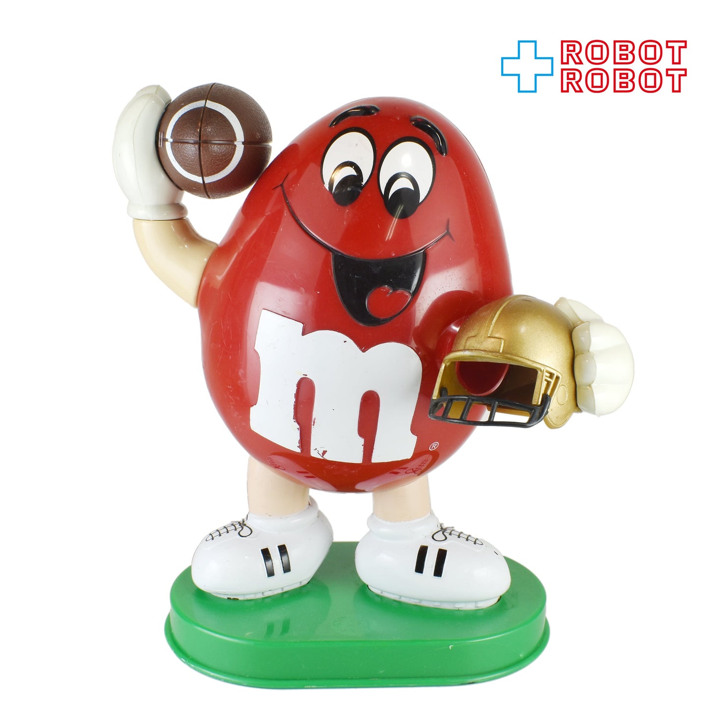 M&M's ディスペンサー レッド アメリカンフットボール エムアンドエムズ ※難あり