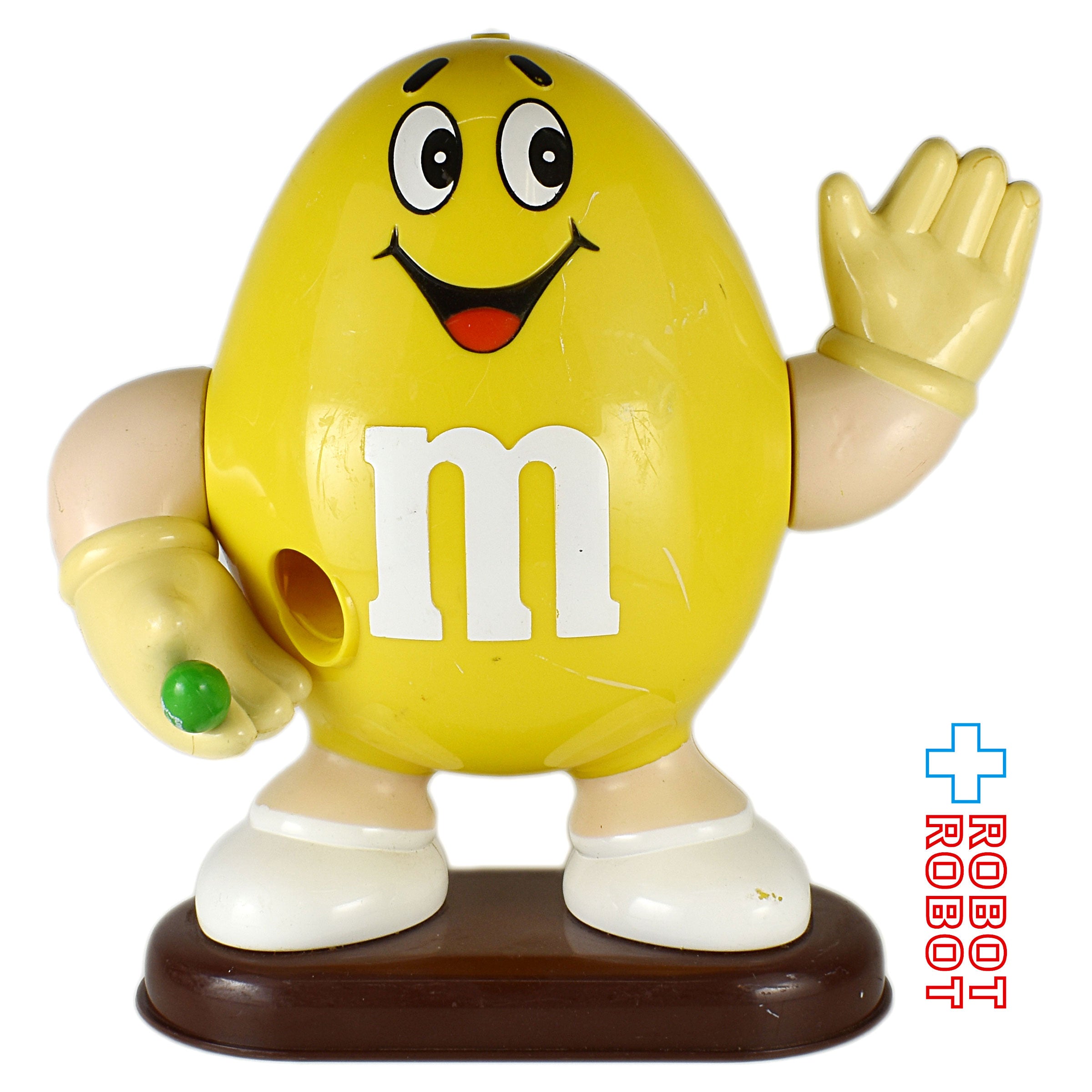 M&M's ディスペンサー イエロー 緑チョコ持ち エムアンドエムズ ...