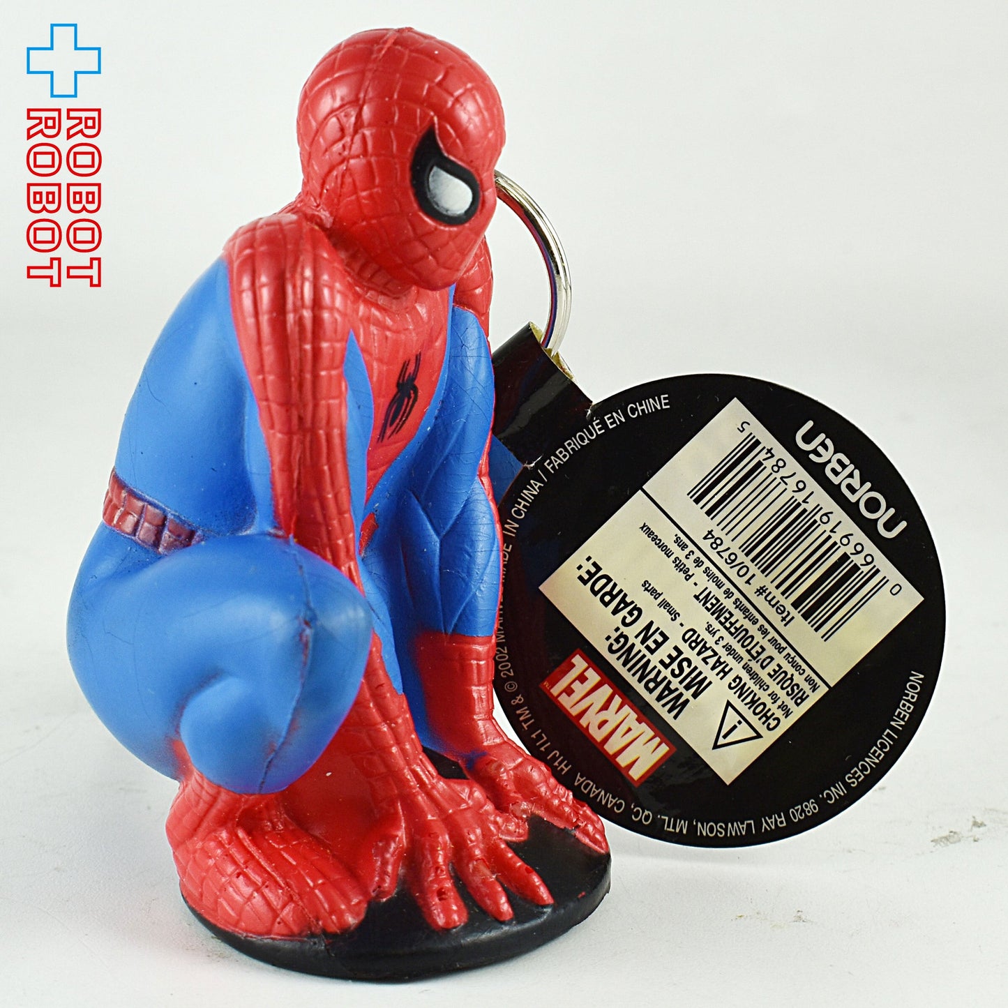 マーベル スパイダーマン スポンジ キーリング 紙タグ付き 2002