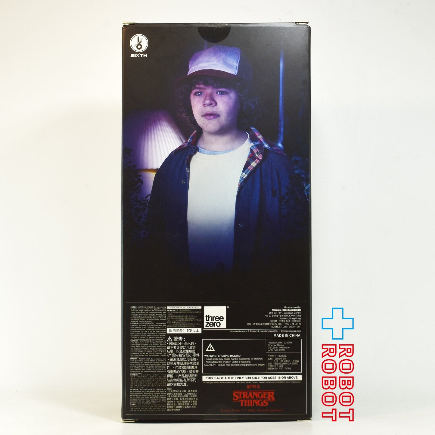 スリーゼロ ストレンジャー・シングス ダスティン 1/6 アクションフィギュア 開封箱付き
