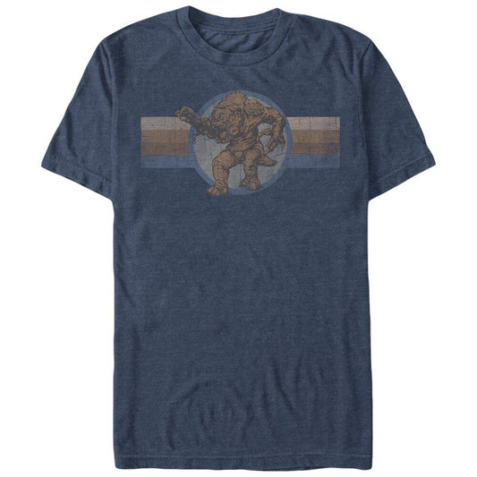 スター・ウォーズ Tシャツ Star Wars Retro Rancor Navy Blue Heather