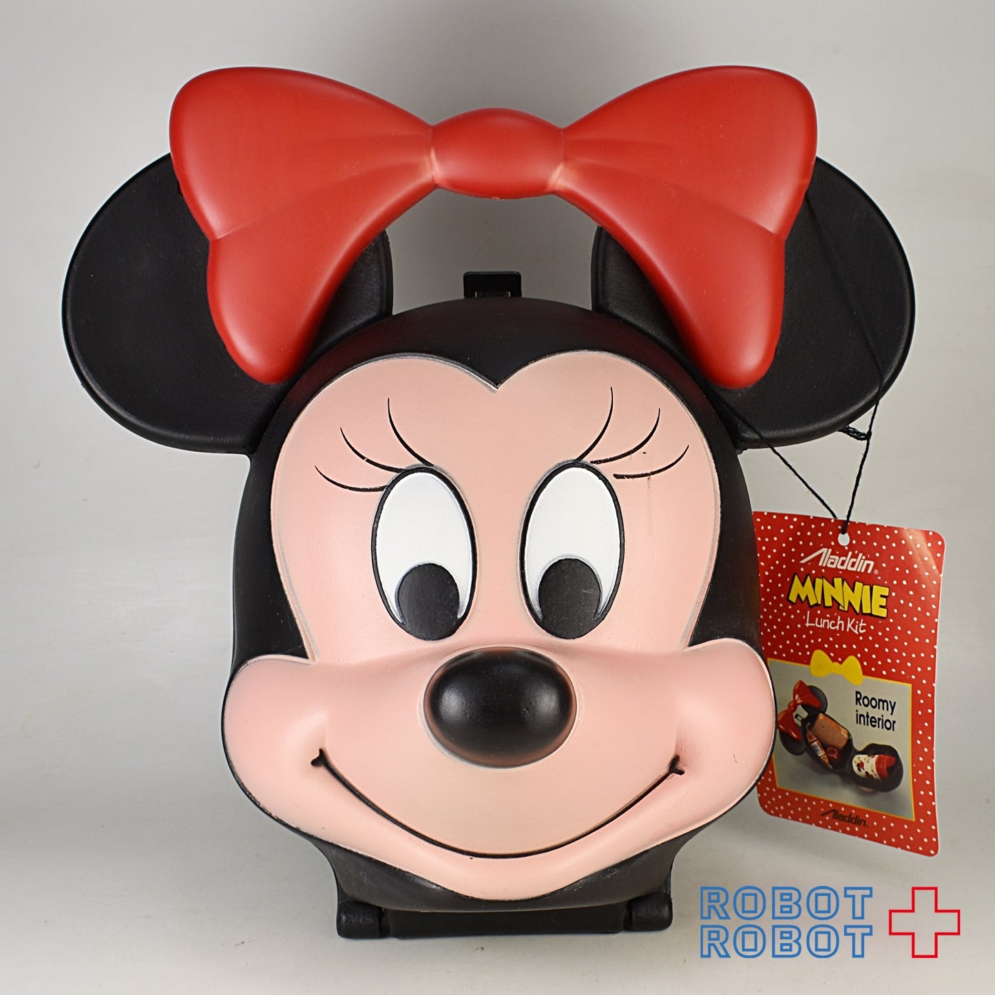 ミニーマウスの顔のカタチのランチボックス ALADDIN