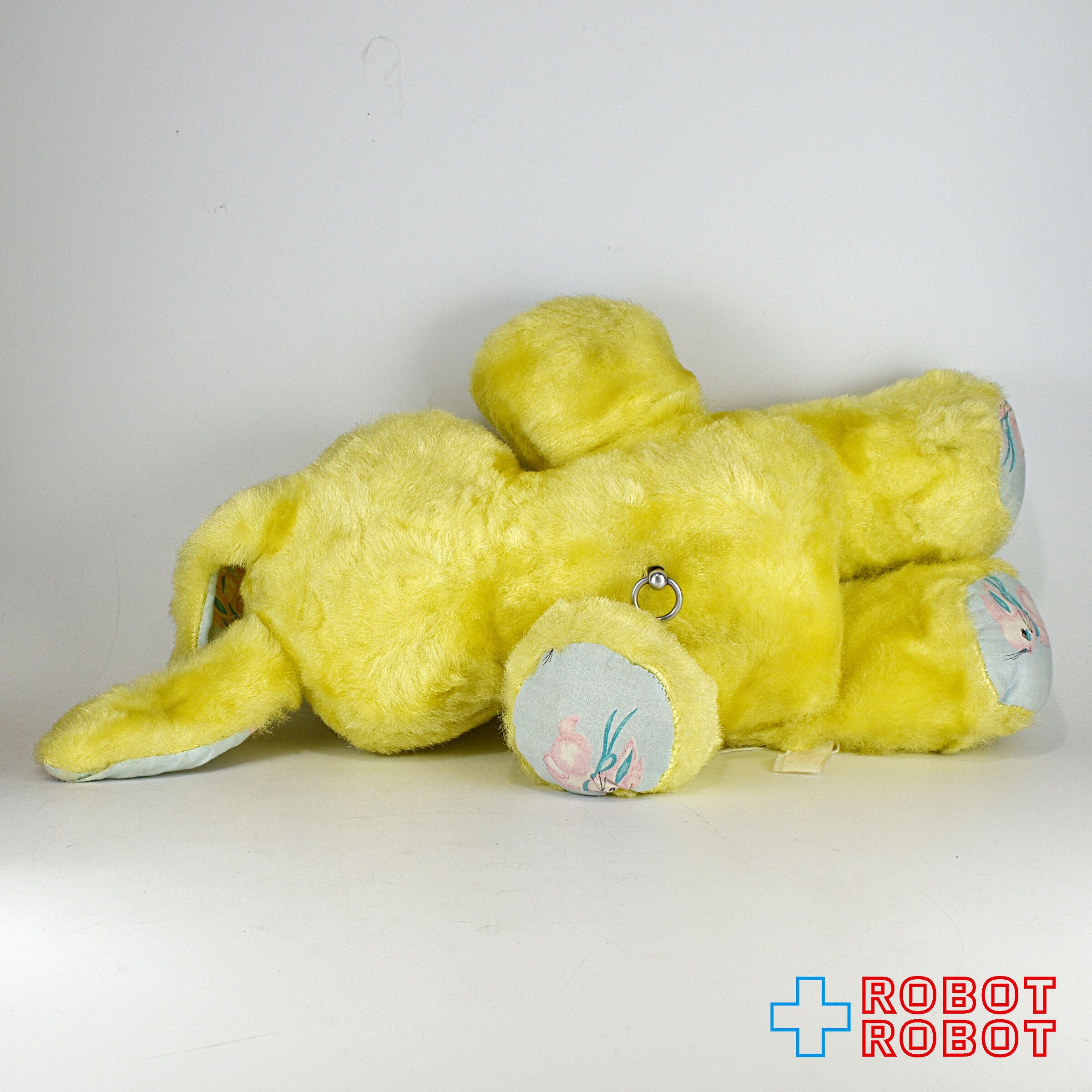 Rushton社 イースターの黄色ウサギ オルゴール入りぬいぐるみ人形
