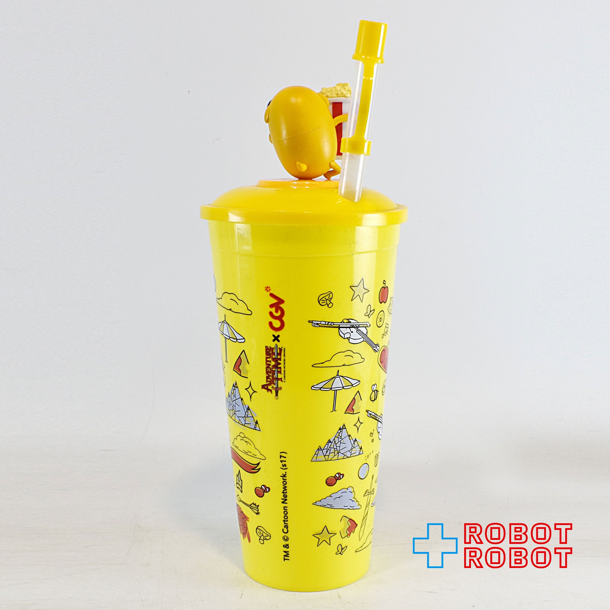 アドベンチャータイム ジェイク フィギュア付きドリンクカップ