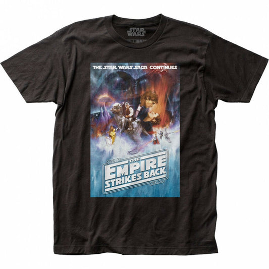 スター・ウォーズ Tシャツ Star Wars The Empire Strikes Back Premium Poster Black T-Shirt - Large Fulfilled