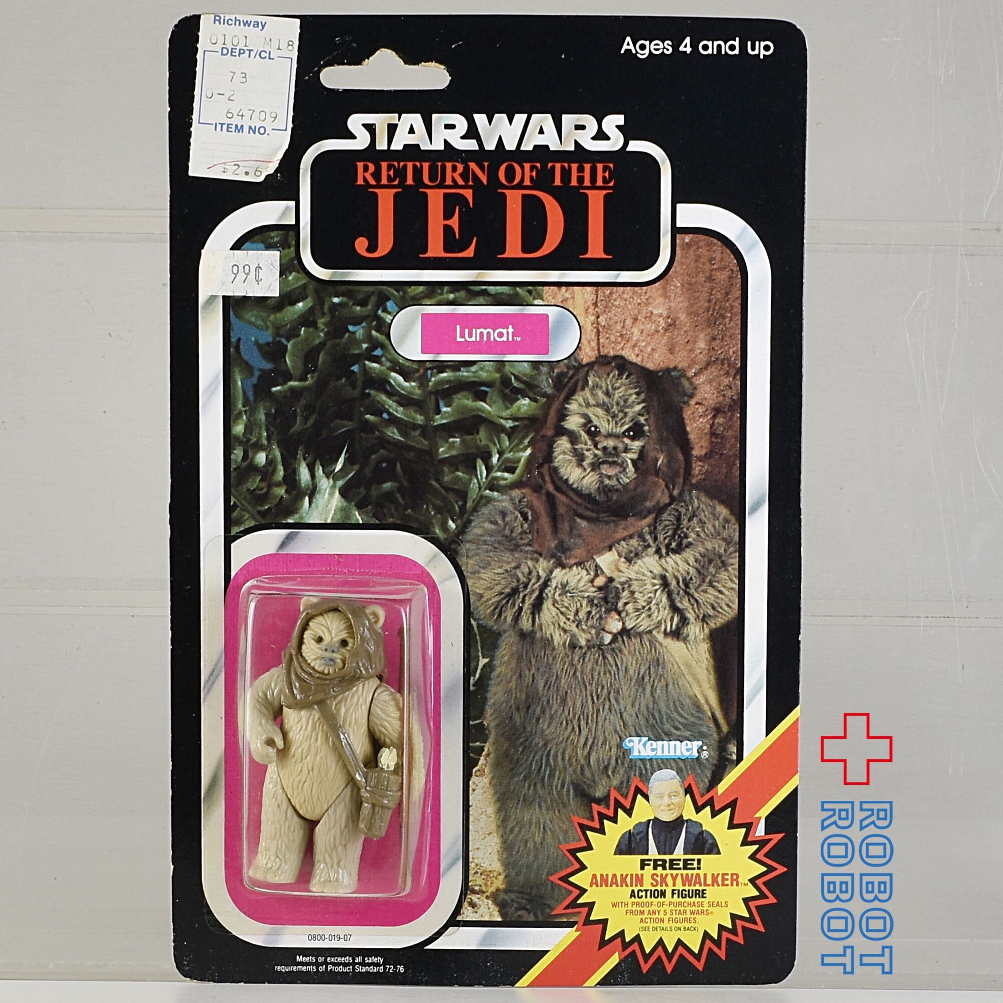 オールドケナー スターウォーズ ルーマット スター・ウォーズ オールドケナー ROTJ 79 back ルーマット アクション