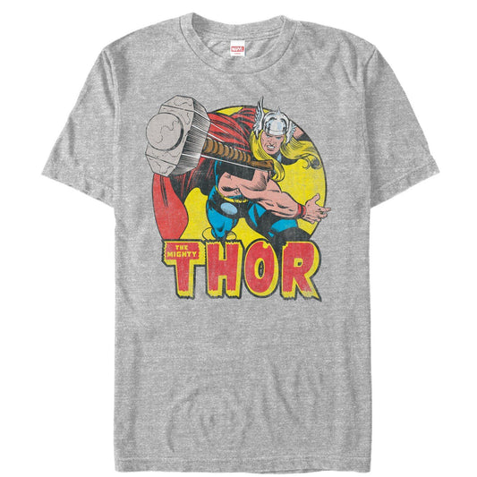 マーベル Tシャツ Marvel Mighty Thor Hammer Throw Athletic Heather