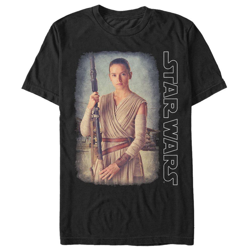 スター・ウォーズ Tシャツ Star Wars The Force Awakens Rey Jakku Desert Black