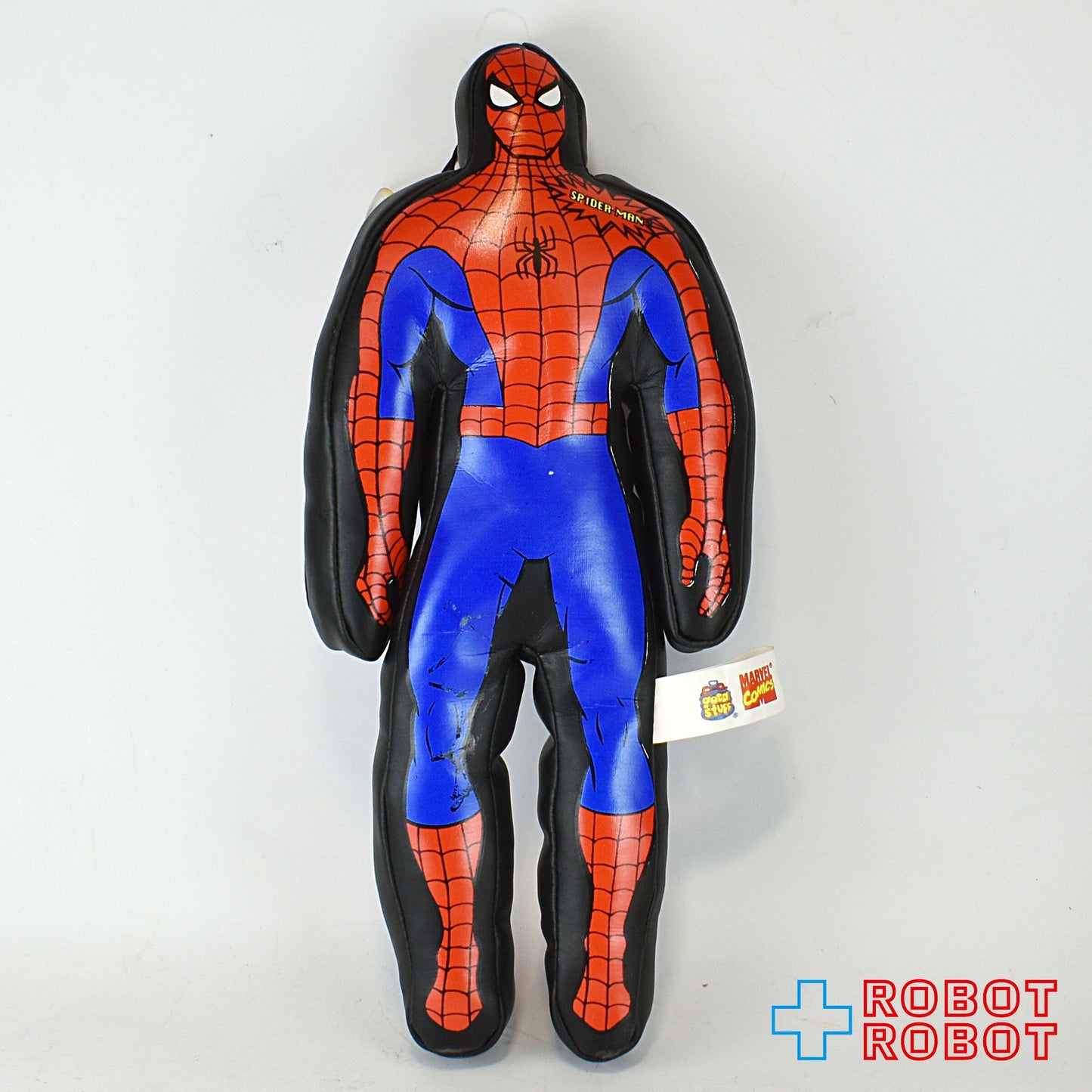 GOODSTUFF マーベル スパイダーマン 18.5センチ 吸盤付きダイカット ぬいぐるみ人形 黒 1995