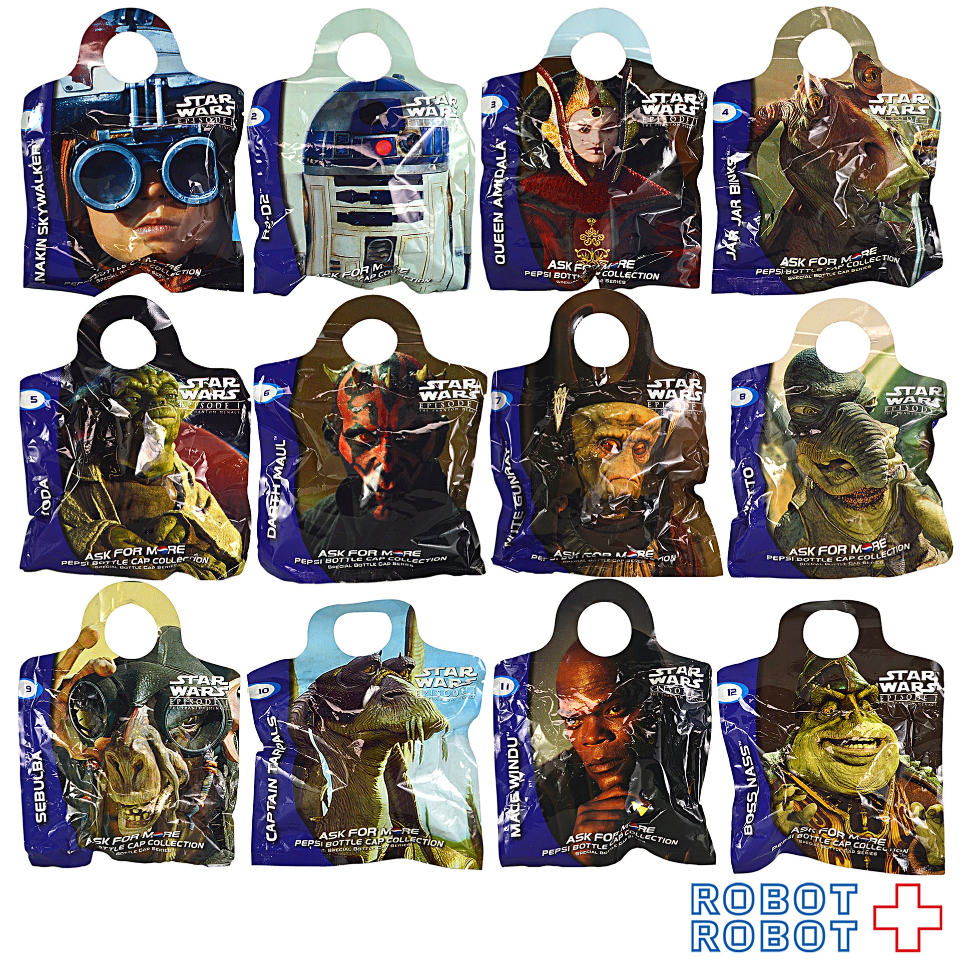非売品ペプシスターウォーズエピソード2ボトルキャップセット 匿名配送 