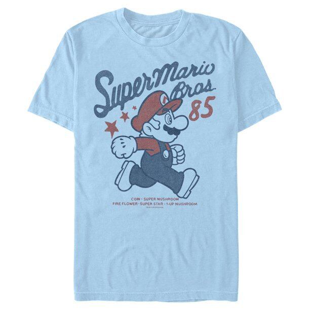 ニンテンドー Tシャツ Nintendo Big Character Rewind スーパーマリオ 85