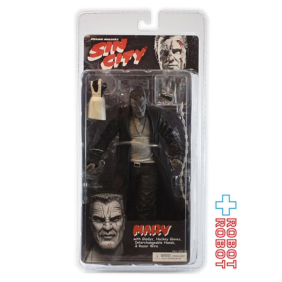 NECA ネカ シン・シティ シリーズ2 マーヴ (モノクロ) アクションフィギュア 国内版