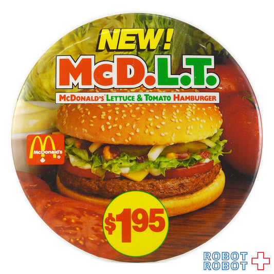 マクドナルド 缶バッジ McD.L.T  $1.59
