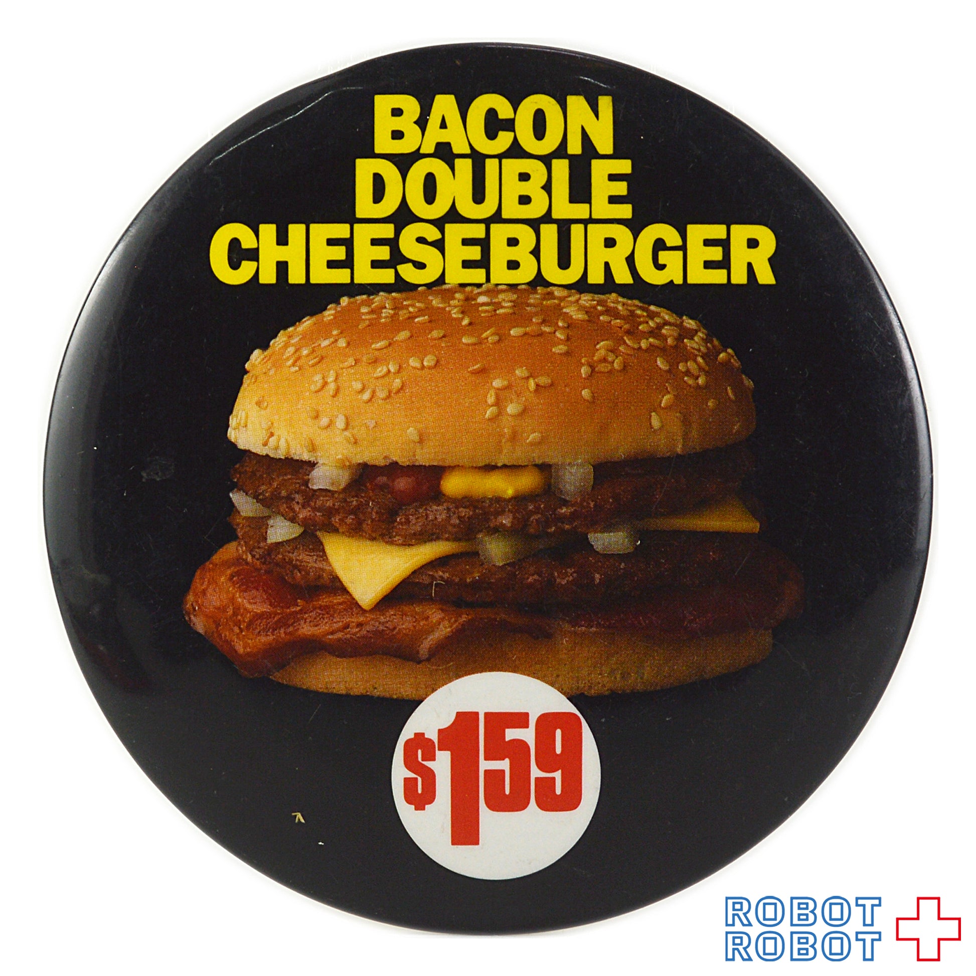 マクドナルド 缶バッジ ベーコンダブルチーズバーガー  $1.59