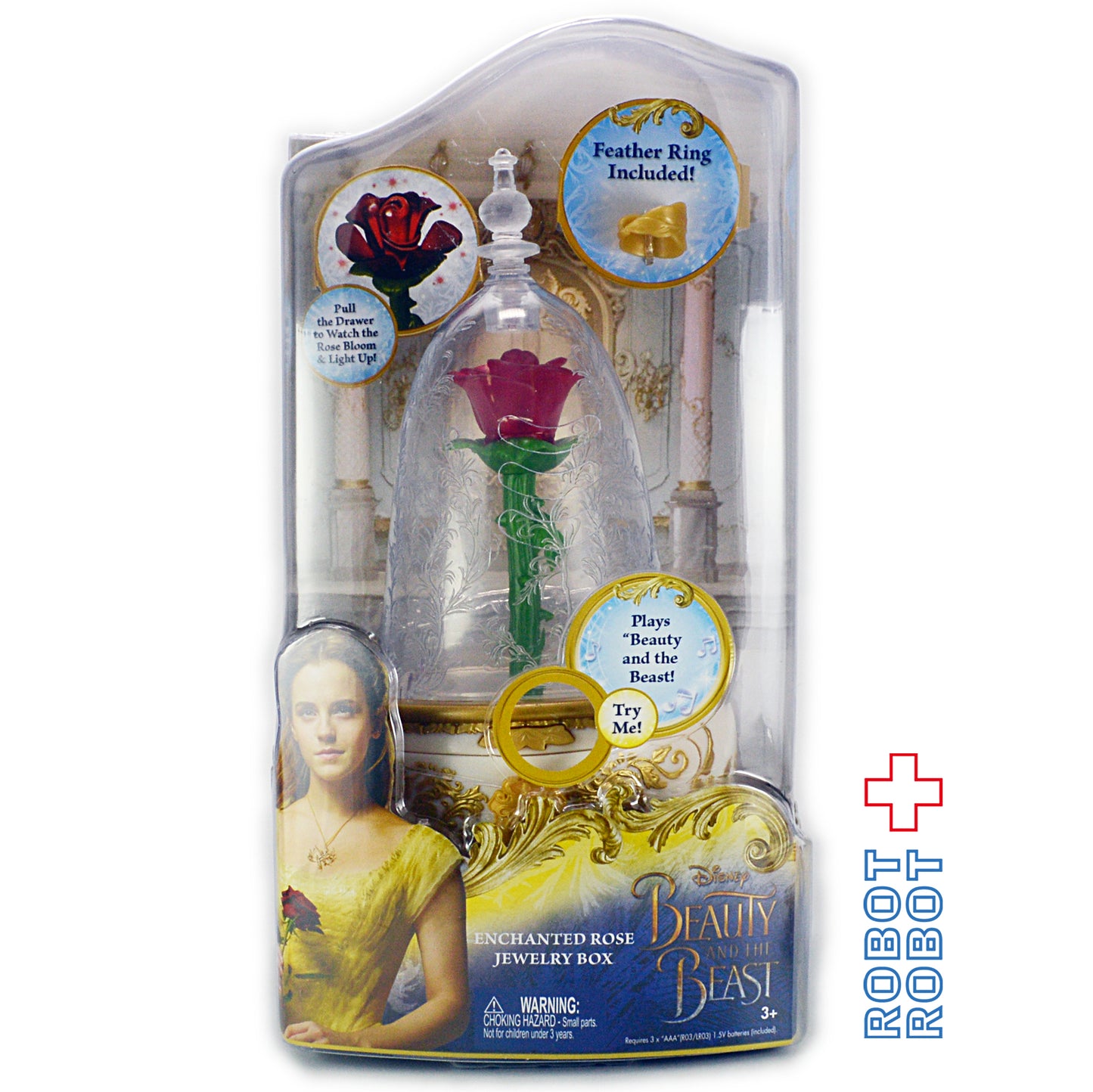 美女と野獣  魔法のバラのジュエリーボックス.