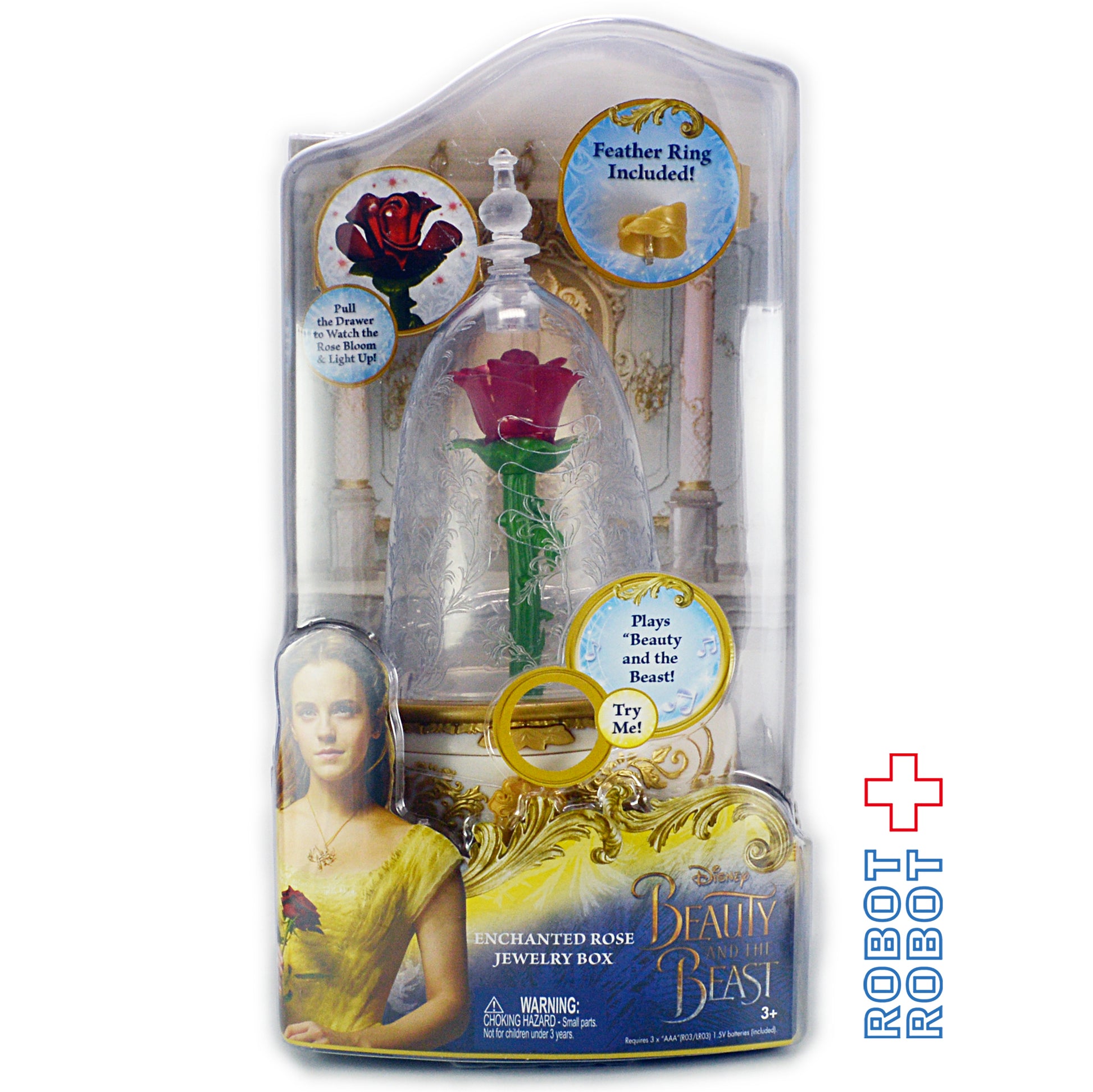 美女と野獣  魔法のバラのジュエリーボックス.