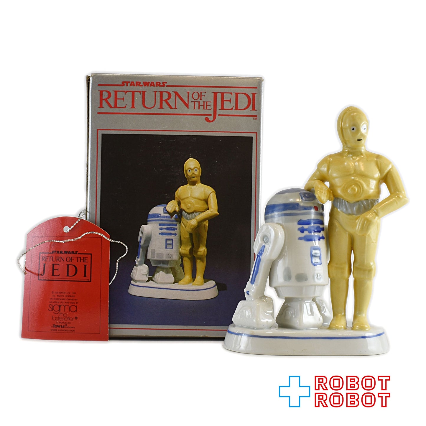 シグマ社 スター・ウォーズ C-3PO & R2-D2 陶器フィギュア 箱付